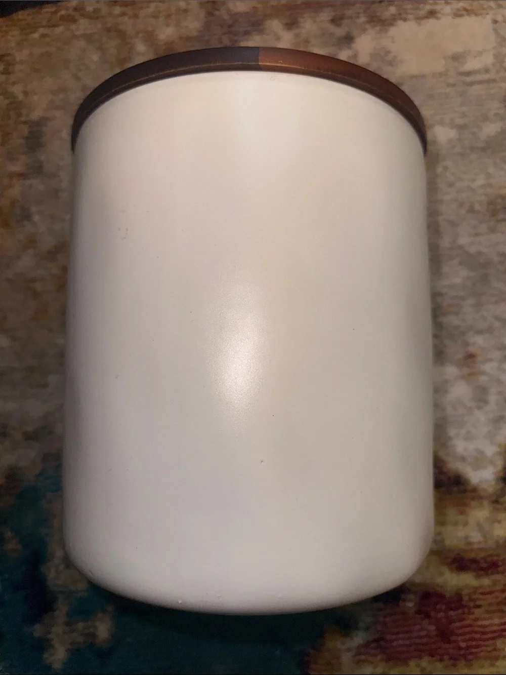 Hearth & Hand Stoneware Flour Canister with Wooden Lid